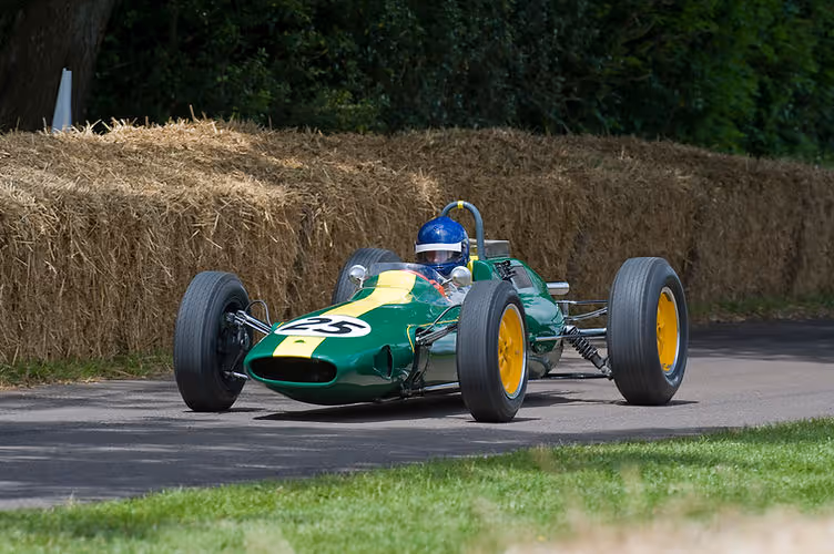 Lotus Type 25 in action at Goodwood FOS