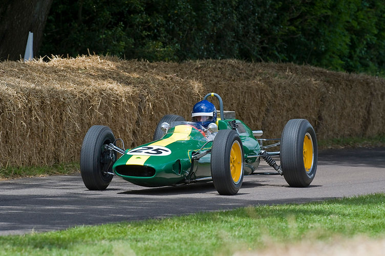 Lotus Type 25 in action at Goodwood FOS