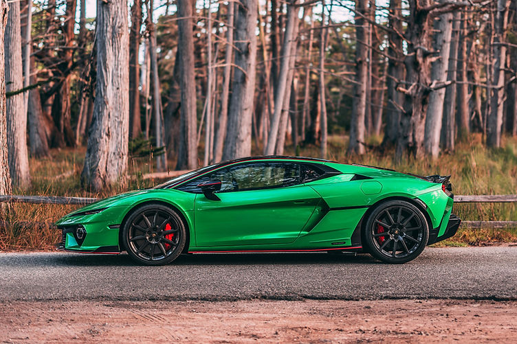 Lamborghini Temerario Alleggerita side profile green