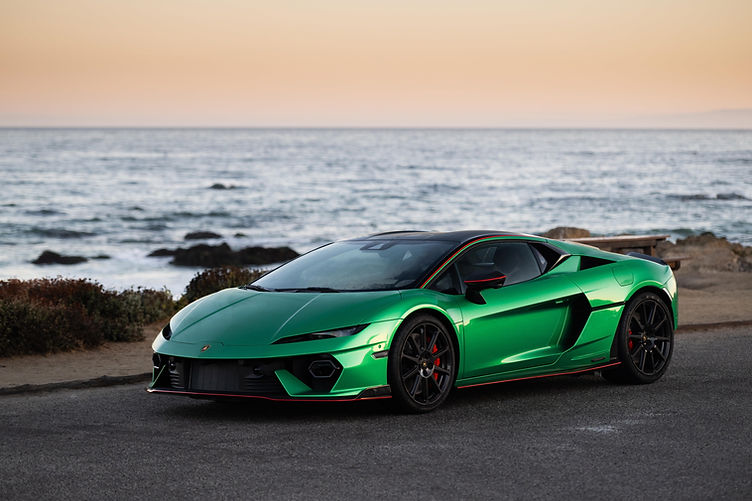 Lamborghini Temerario front three quarter green