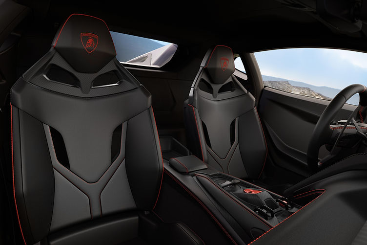 Lamborghini Temerario Alleggerita spec bucket seats
