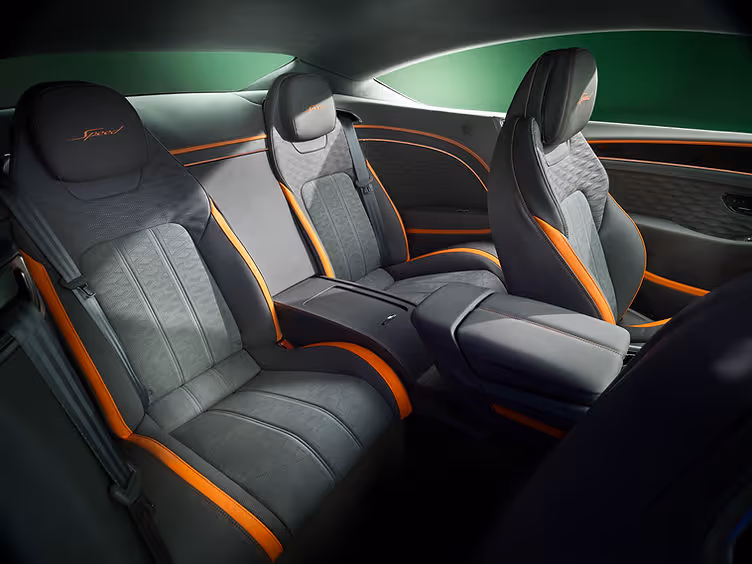 New Bentley Continental GT rear seats