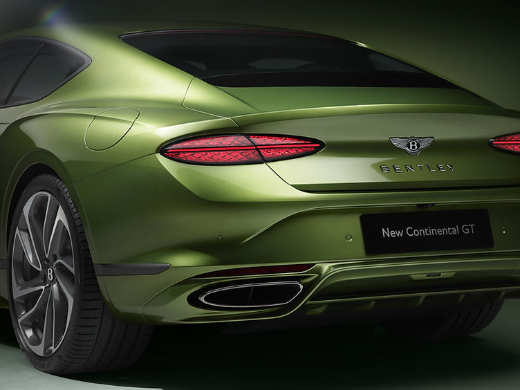 New Bentley Continental GT rear three quarter