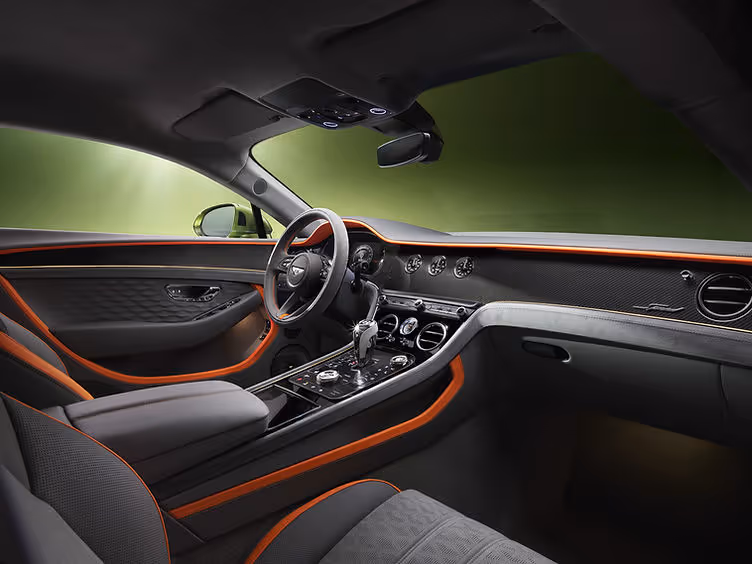 New Bentley Continental GT interior dashboard