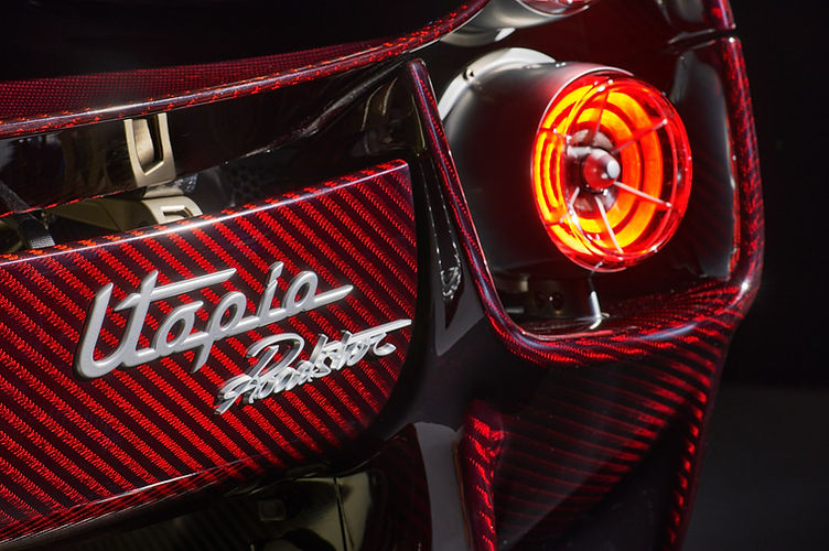 Pagani Utopia Roadster badge detail