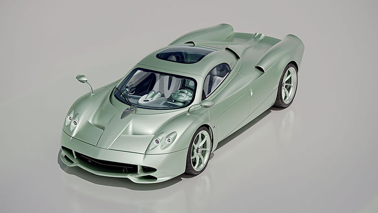 Pagani Huayra Codalunga Speedster - front with roof