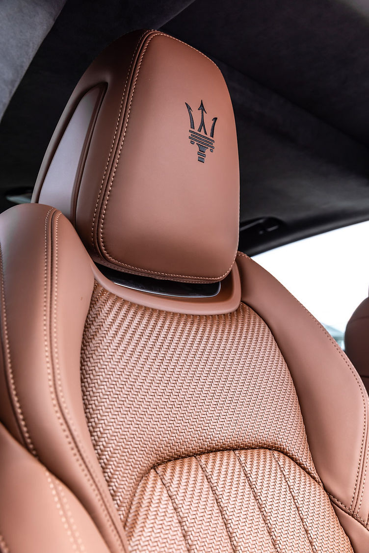 Maserati Quattroporte Grand Finale seat detail