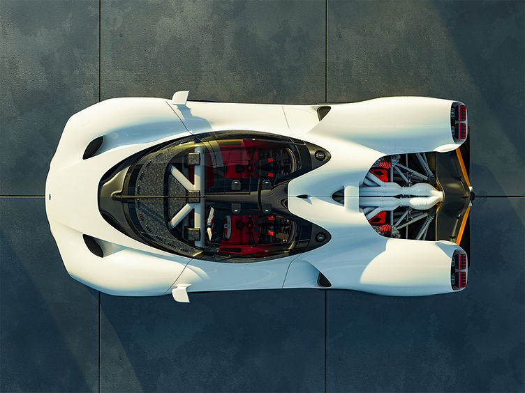 Nilu27 hypercar top view
