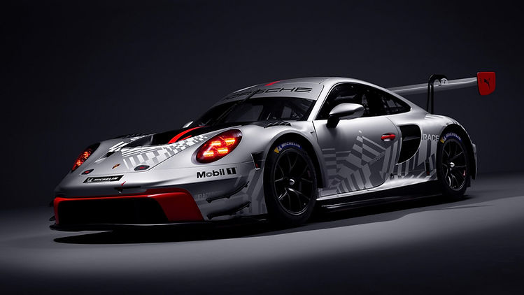 Front three quarter studio image of Porsche 911 GT3 R (Model Year 2026), 2025, Porsche AG