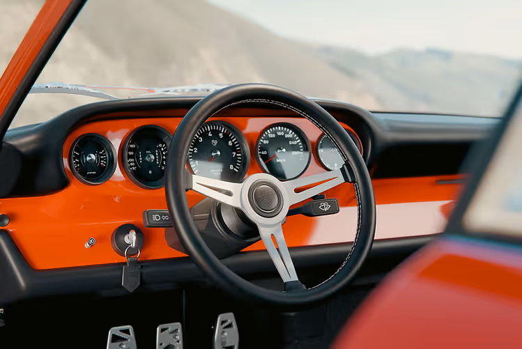 KAMM Launches More Refined 912T - detail close up of Smiths branded gauges