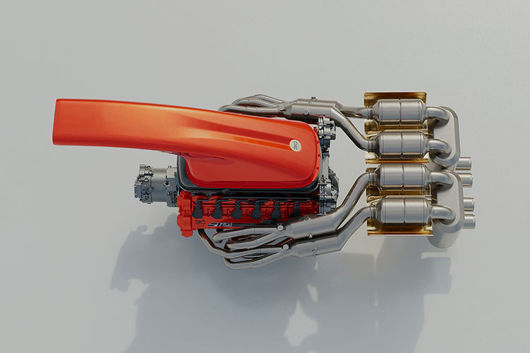 Gordon Murray S1 LM and Le Mans GTR Spearhead GMSV Division - enlarged 4.3-litre Cosworth V12