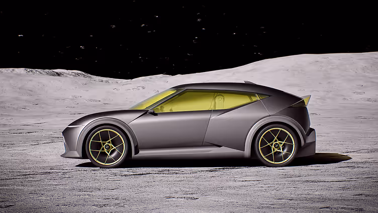 Hyundai Concept Three Previews Future Alpine A290 Rival - side profile image