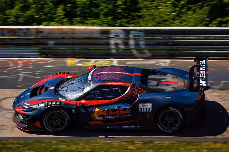 Max Verstappen testing the Emil Fray Racing Ferrari 496 GT3. Verstappen.com