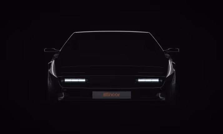 Fifty years after its debut, the Lotus Esprit gets a carbon-bodied restomod from British firm Encor, blending V8 power with Giugiaro-inspired design.