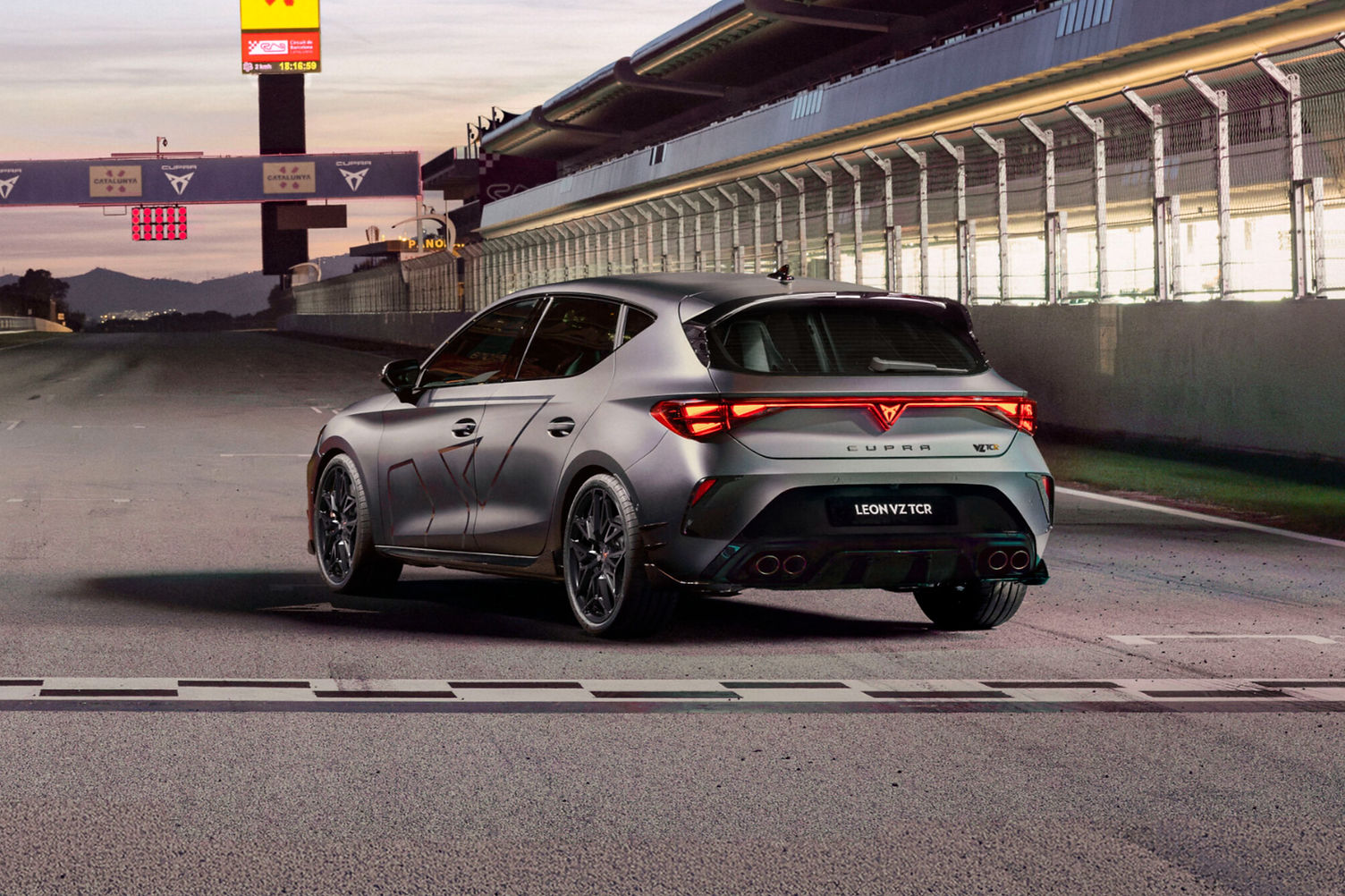 Cupra Leon VZ TCR rear three quarter profile