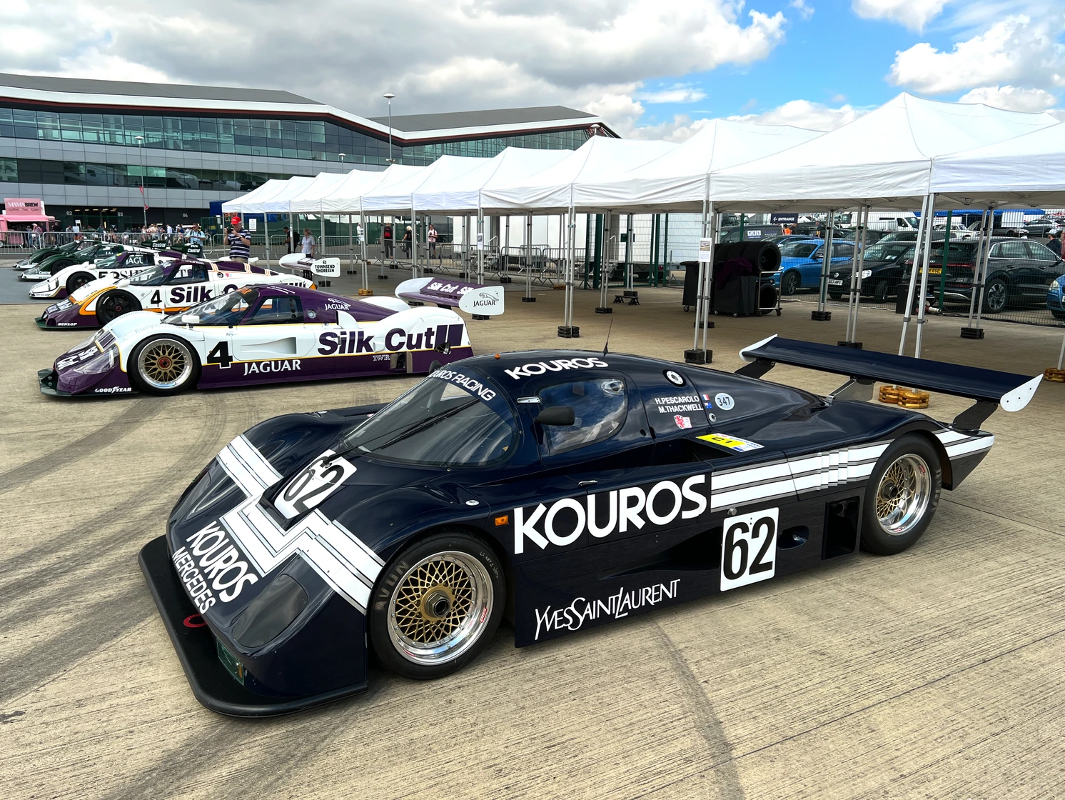 Silk Cut Jaguar Silverstone Classic 2022