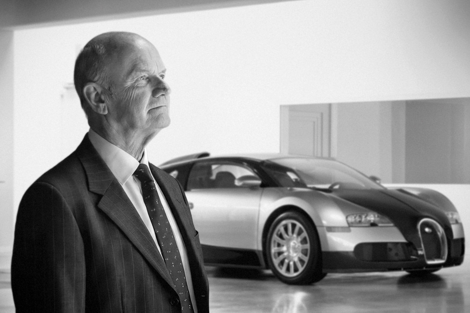 Ferdinand Piëch with a Bugatti Veyron