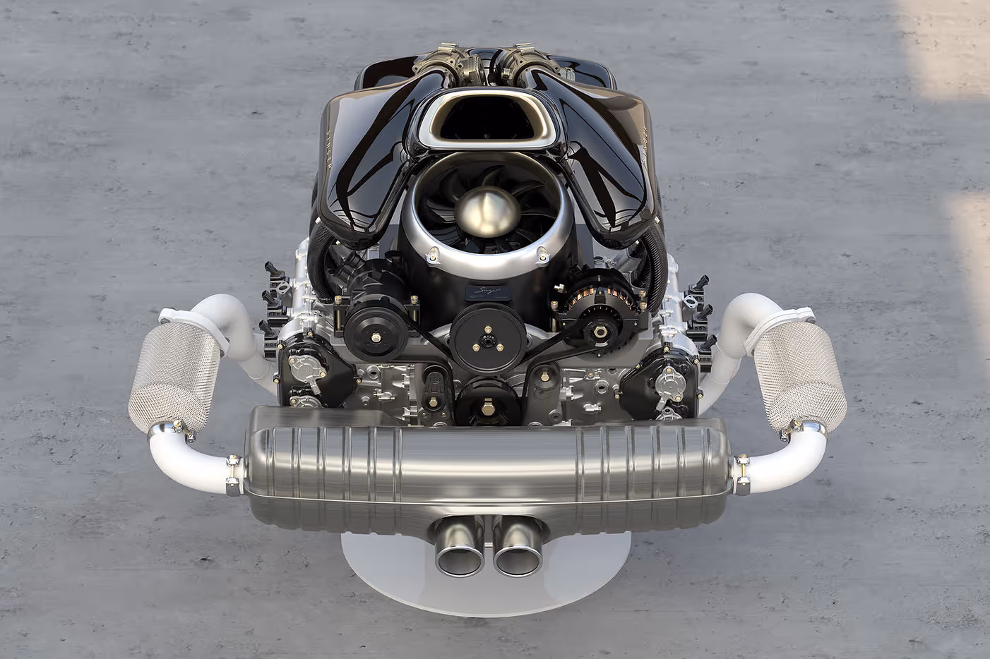 Singer Lops the Lid Off Its Wide-Body 930 Carrera Tribute - engine