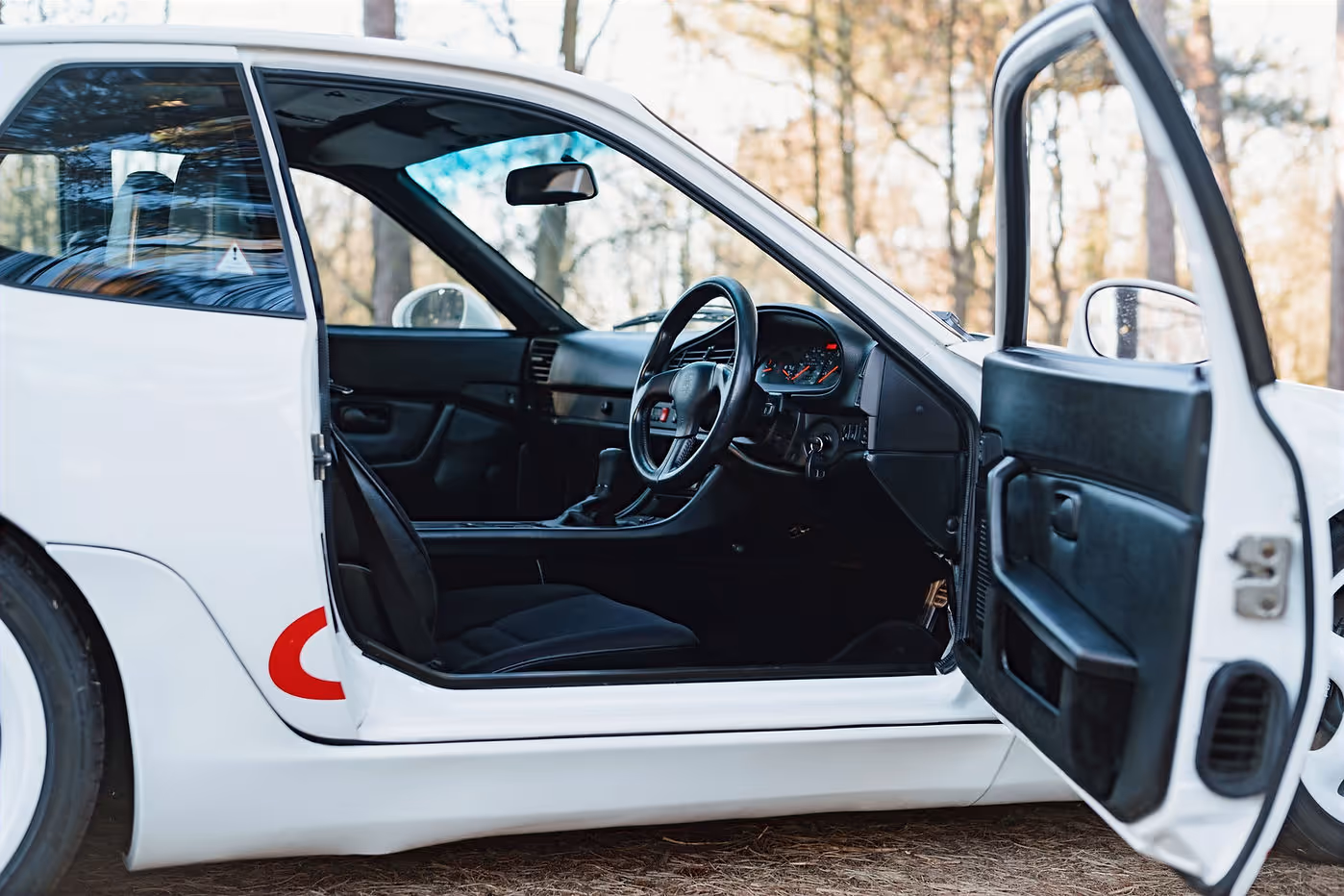 Glacier white Porsche 968 CS