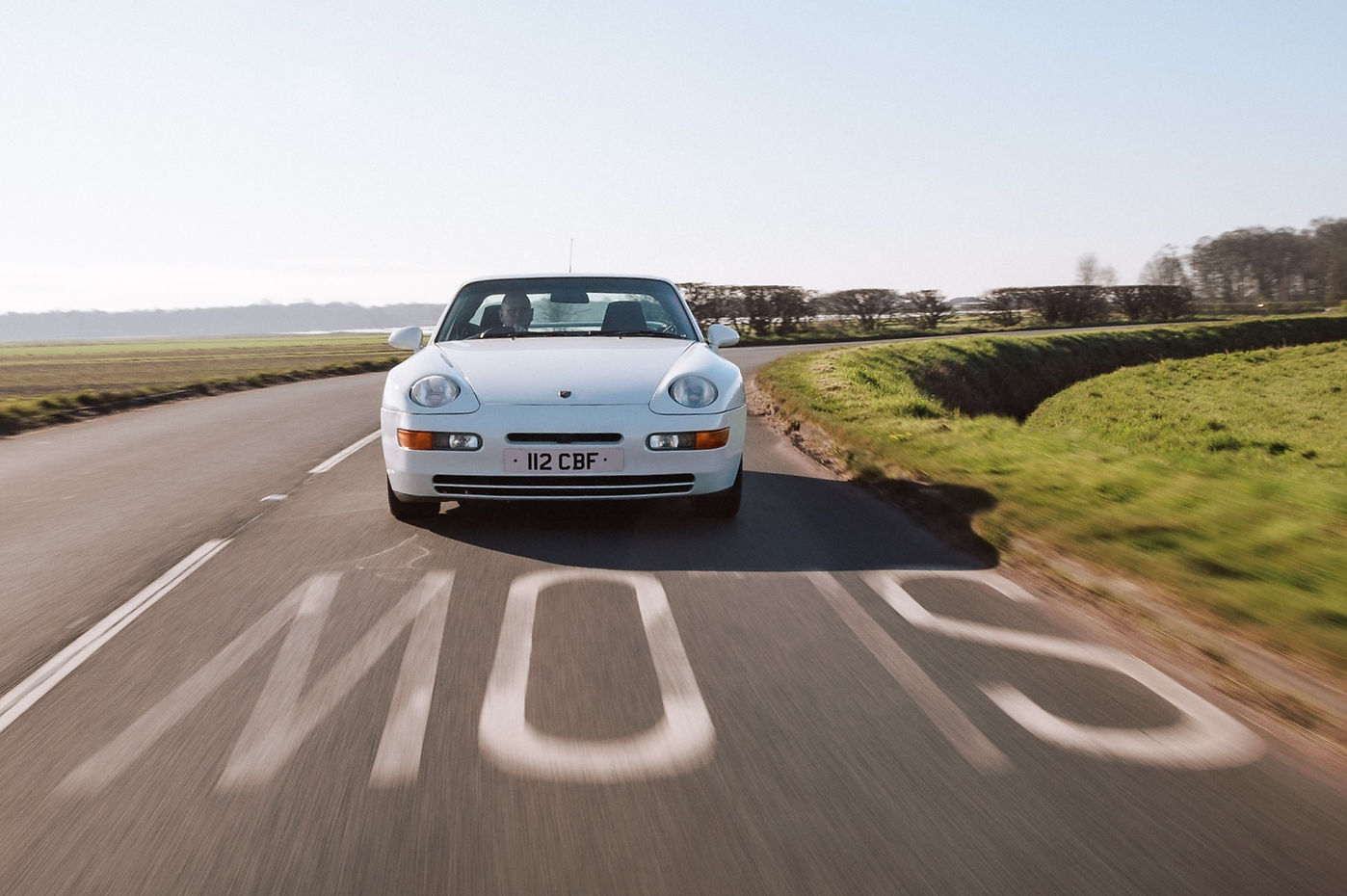 Glacier white Porsche 968 CS
