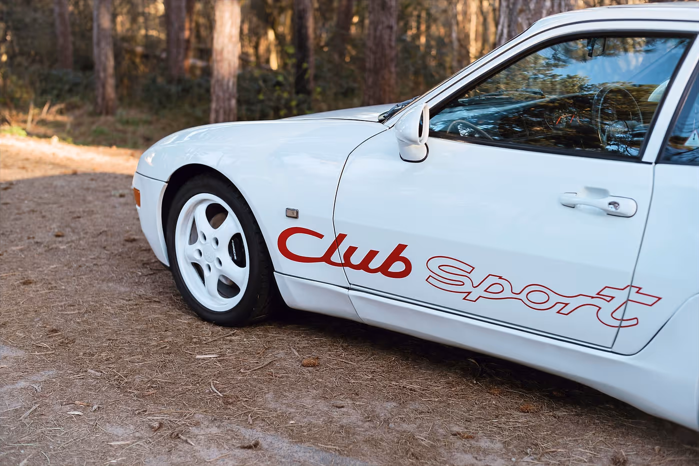 Glacier white Porsche 968 CS