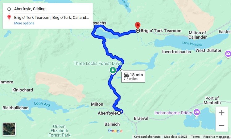 RUSH magazine The Dukes Pass driving route google map