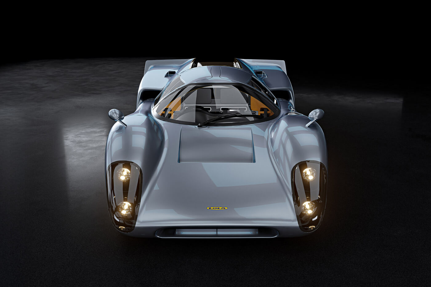 Lola T70S at press launch - front view