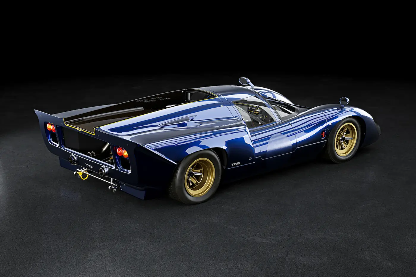 Lola T70S rear three-quarter view