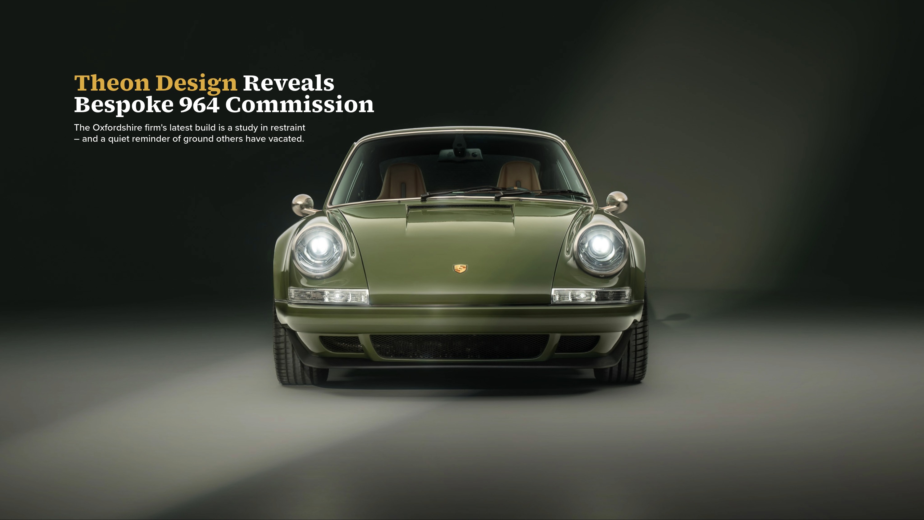 Theon Design Reveals Carbon-Bodied 964 Commission for Mexico