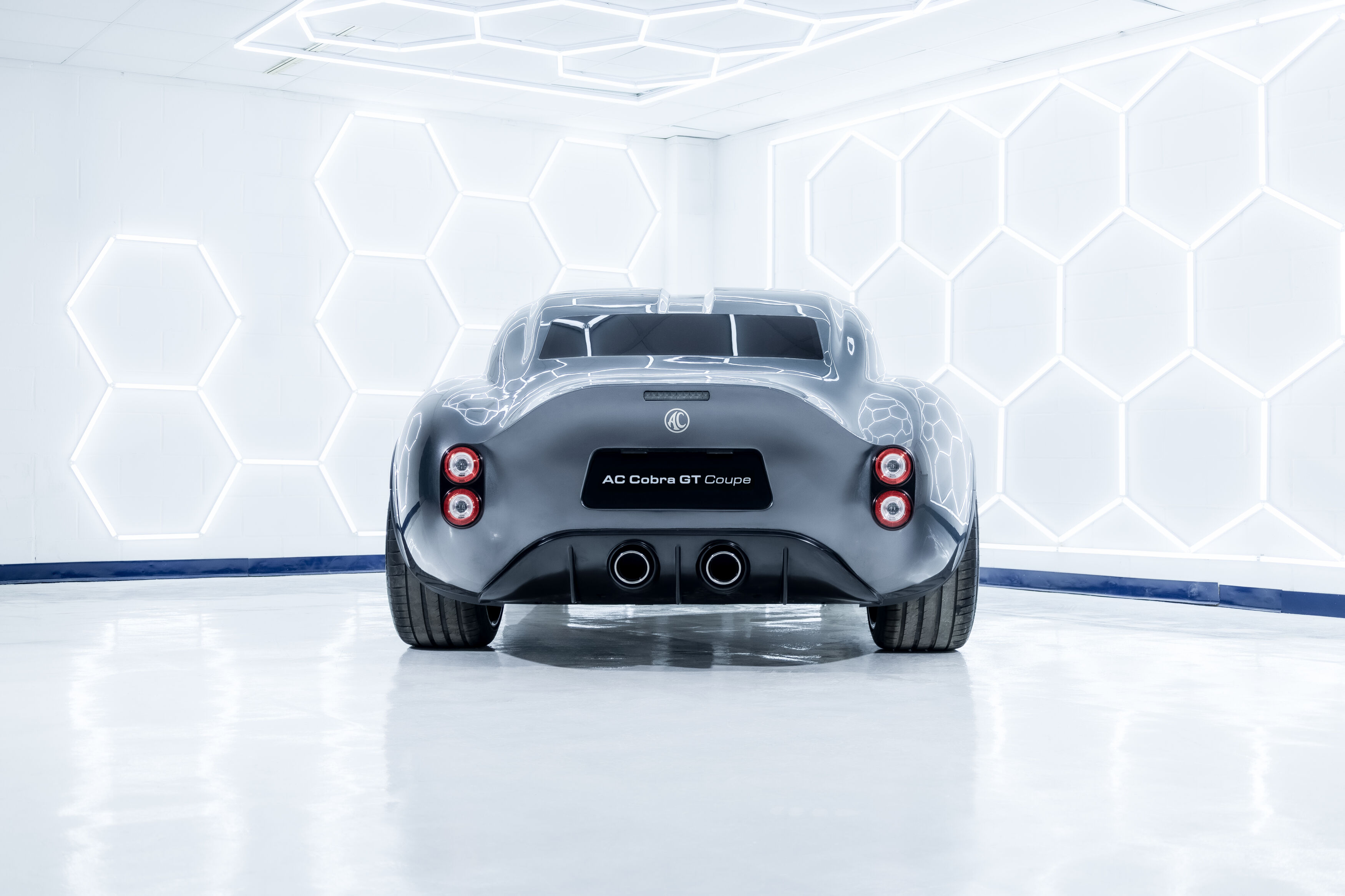 AC Cobra GT Coupe rear - studio setting