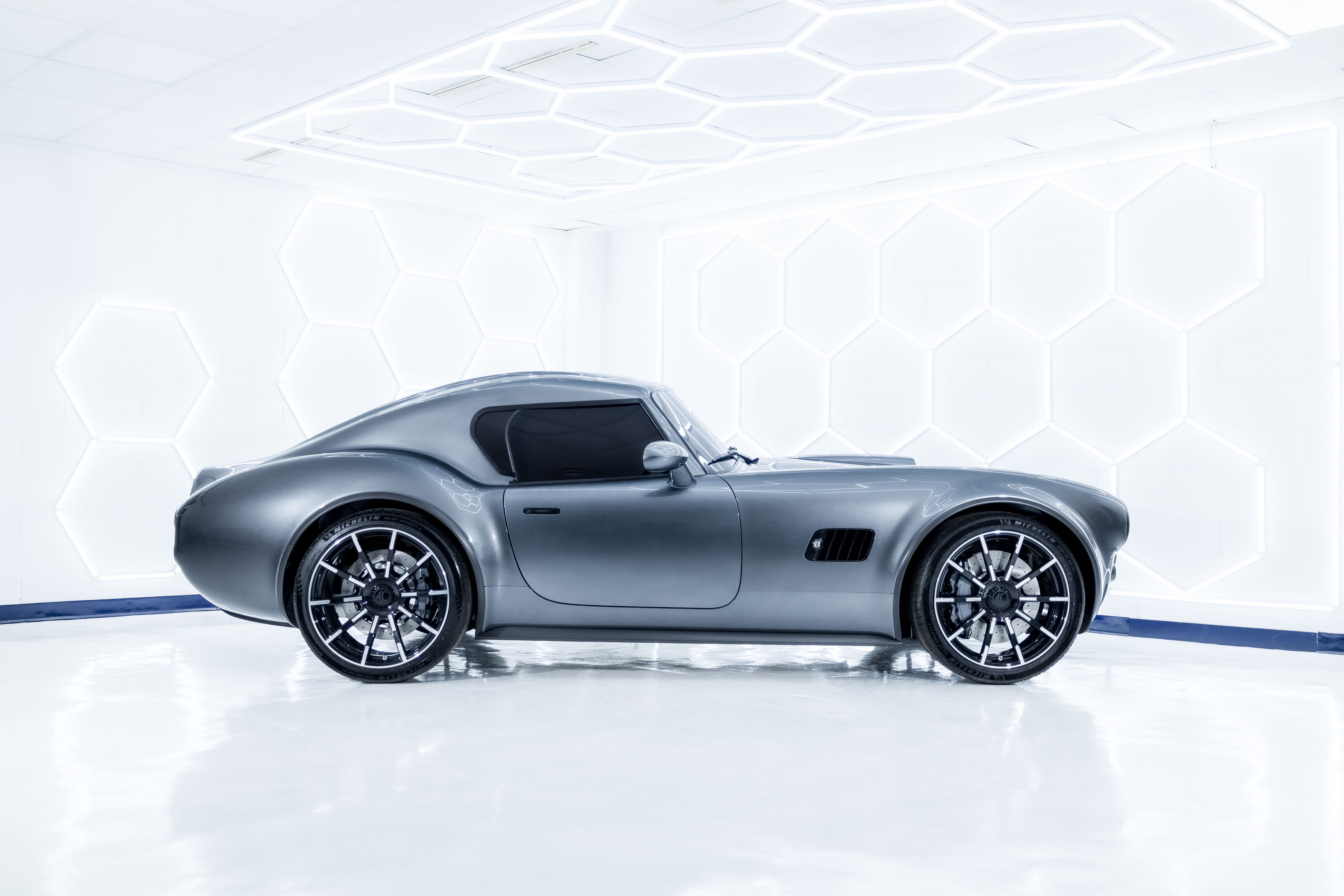 AC Cobra GT Coupe side profile studio