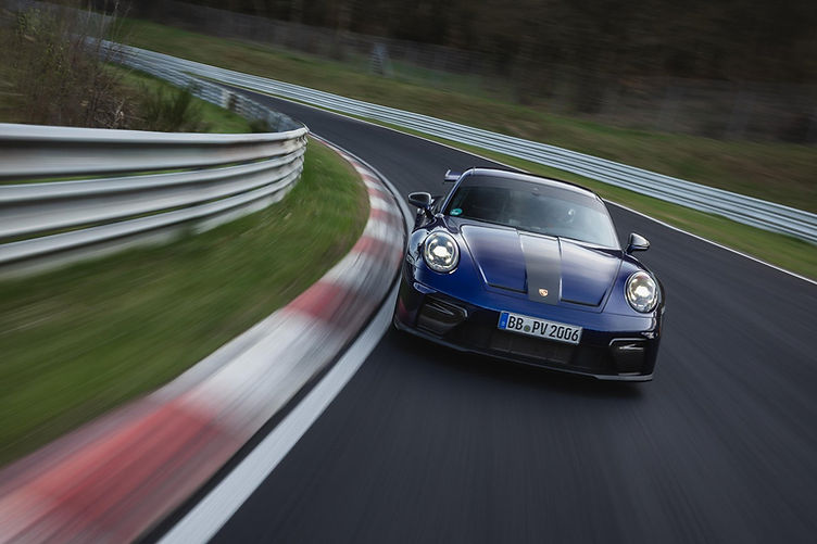 A 6:56.294 lap time puts the manual 992.2 GT3 within touching distance of the old RS – setting a new Nürburgring lap record for cars with a trio of pedals in the footwell.
