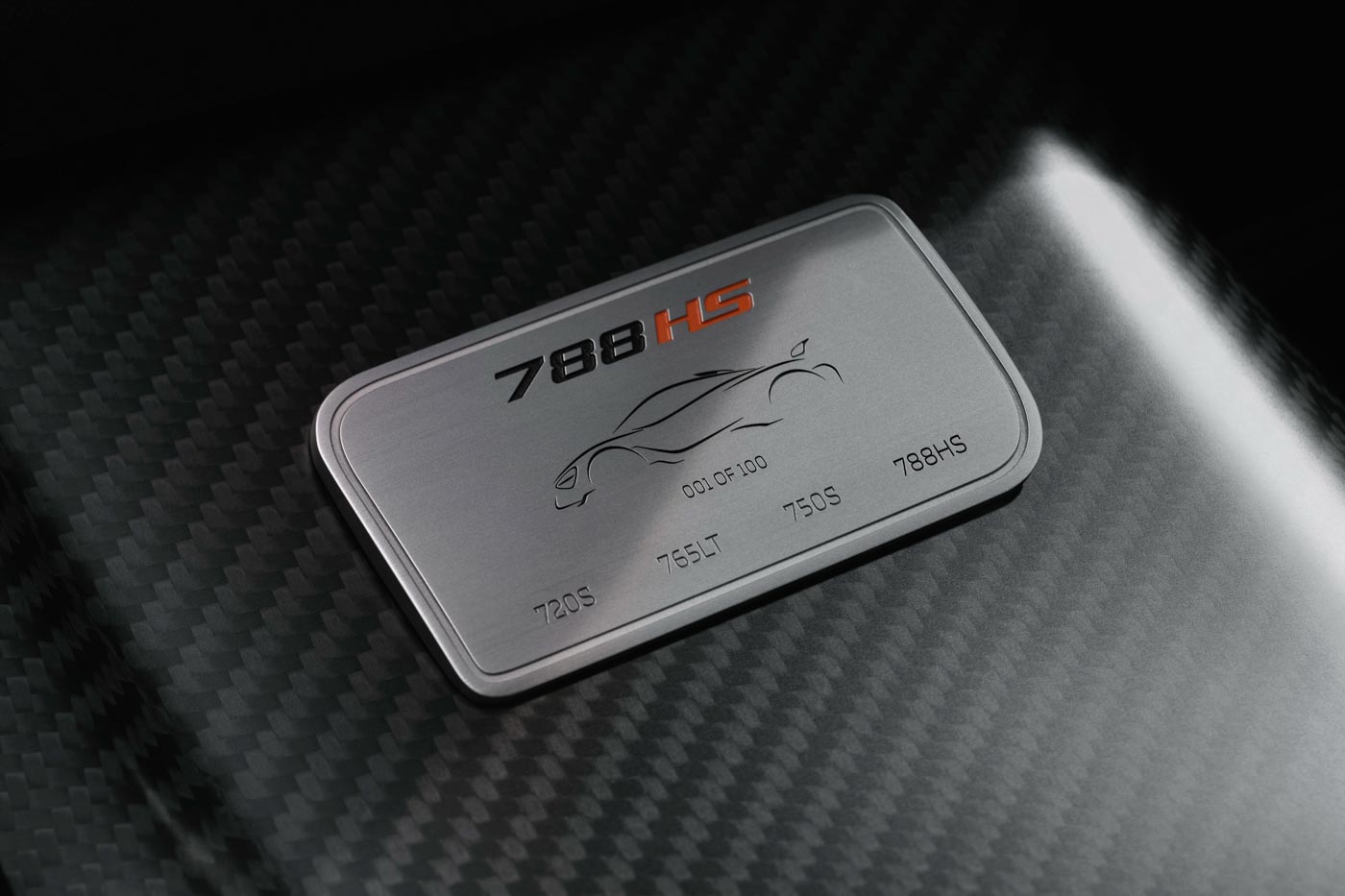 202 McLaren 788HS - commemorative build plaque