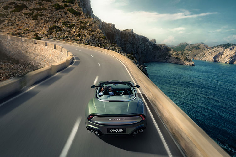 2025 Aston Martin Vanquish Volante - driving rear
