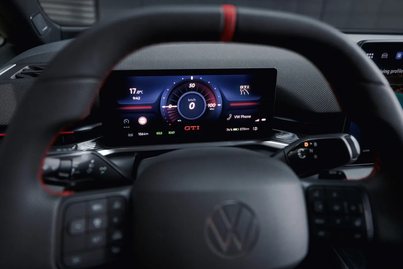 VW ID.3 GTI Tornado Red - driver's display