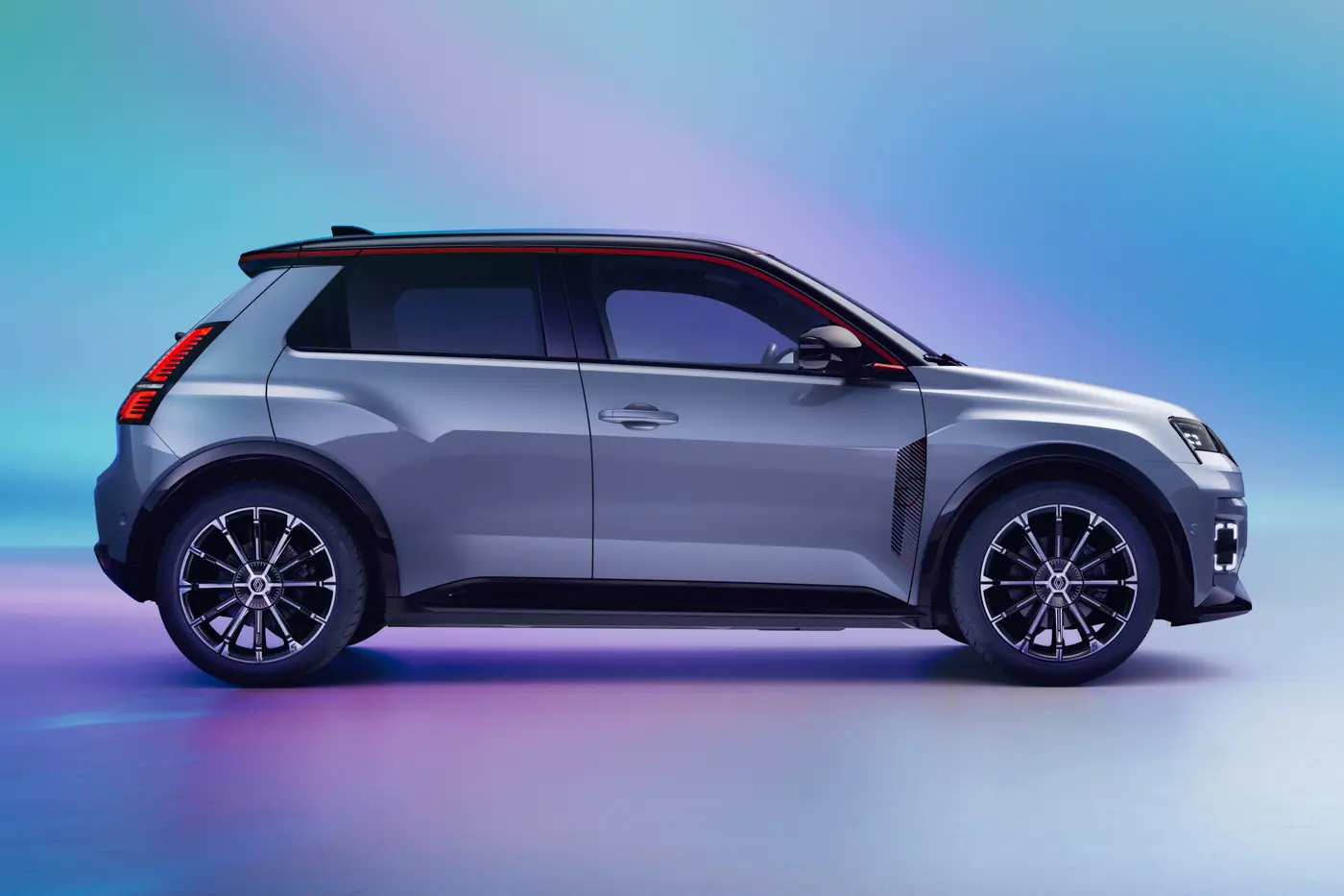 Renault 5 E-Tech electric – image 01 grey exterior side profile