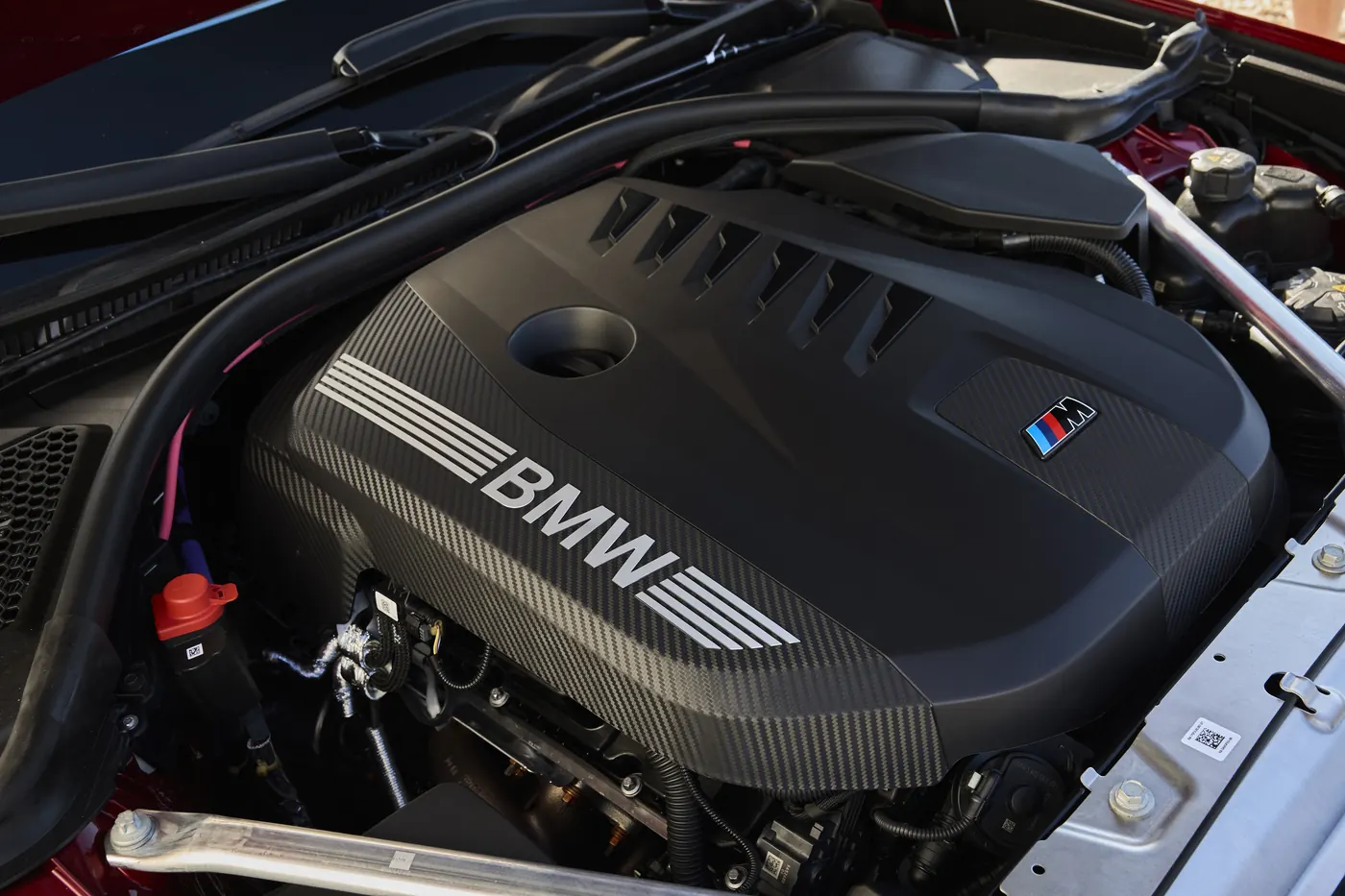 BMW M350 xDrive B58 3.0-litre straight-six engine under its M Performance cover