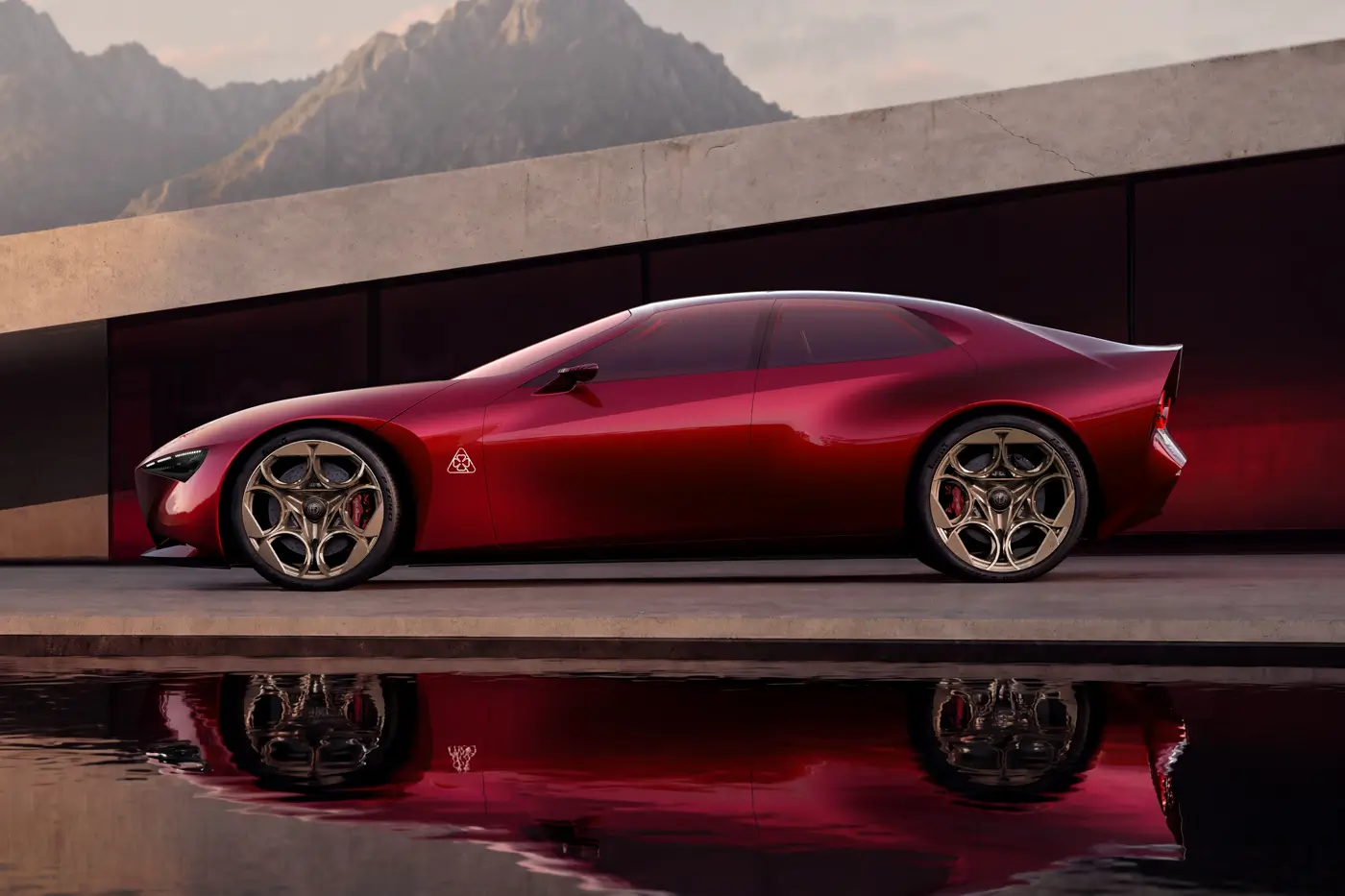 Alfa Romeo Cuorerosso side profile wedge