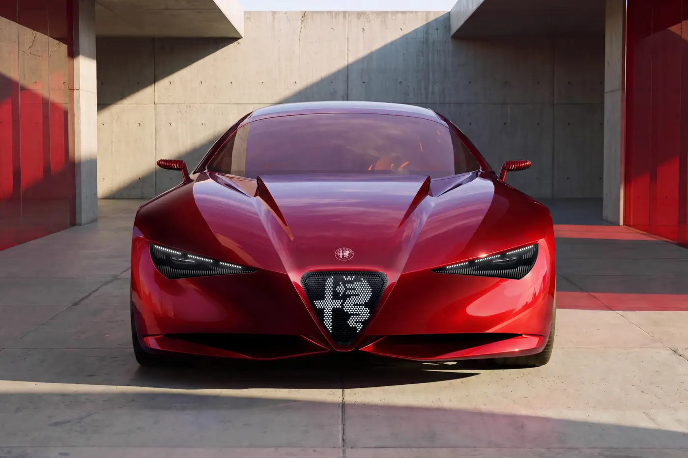 Alfa Romeo Cuorerosso face on