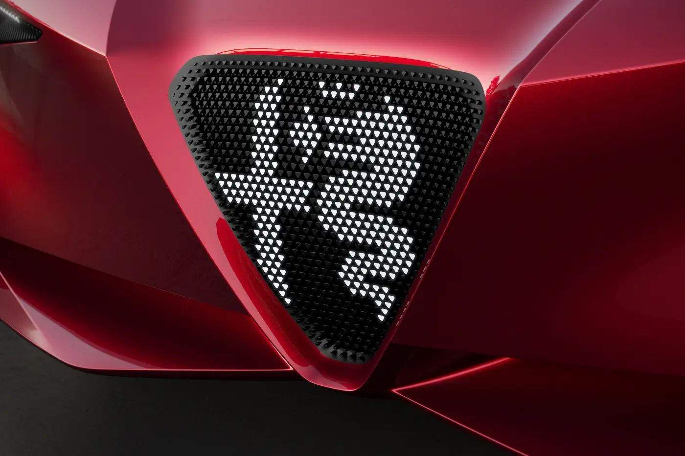 Alfa Romeo Cuorerosso front grille Scudetto