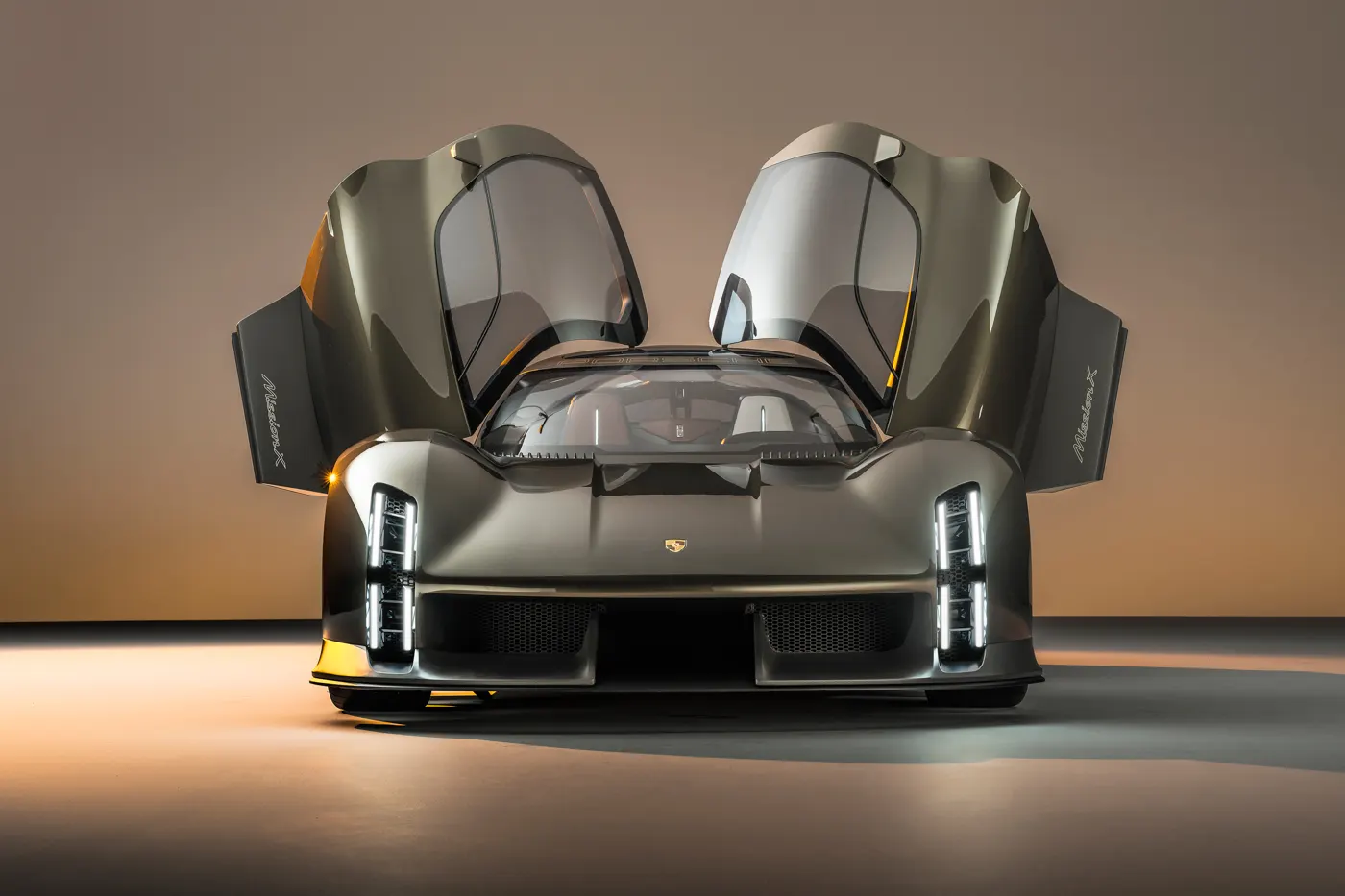 2023's Mission X Concept gave us a glimpse of a possible mid engine Porsche supercar - front