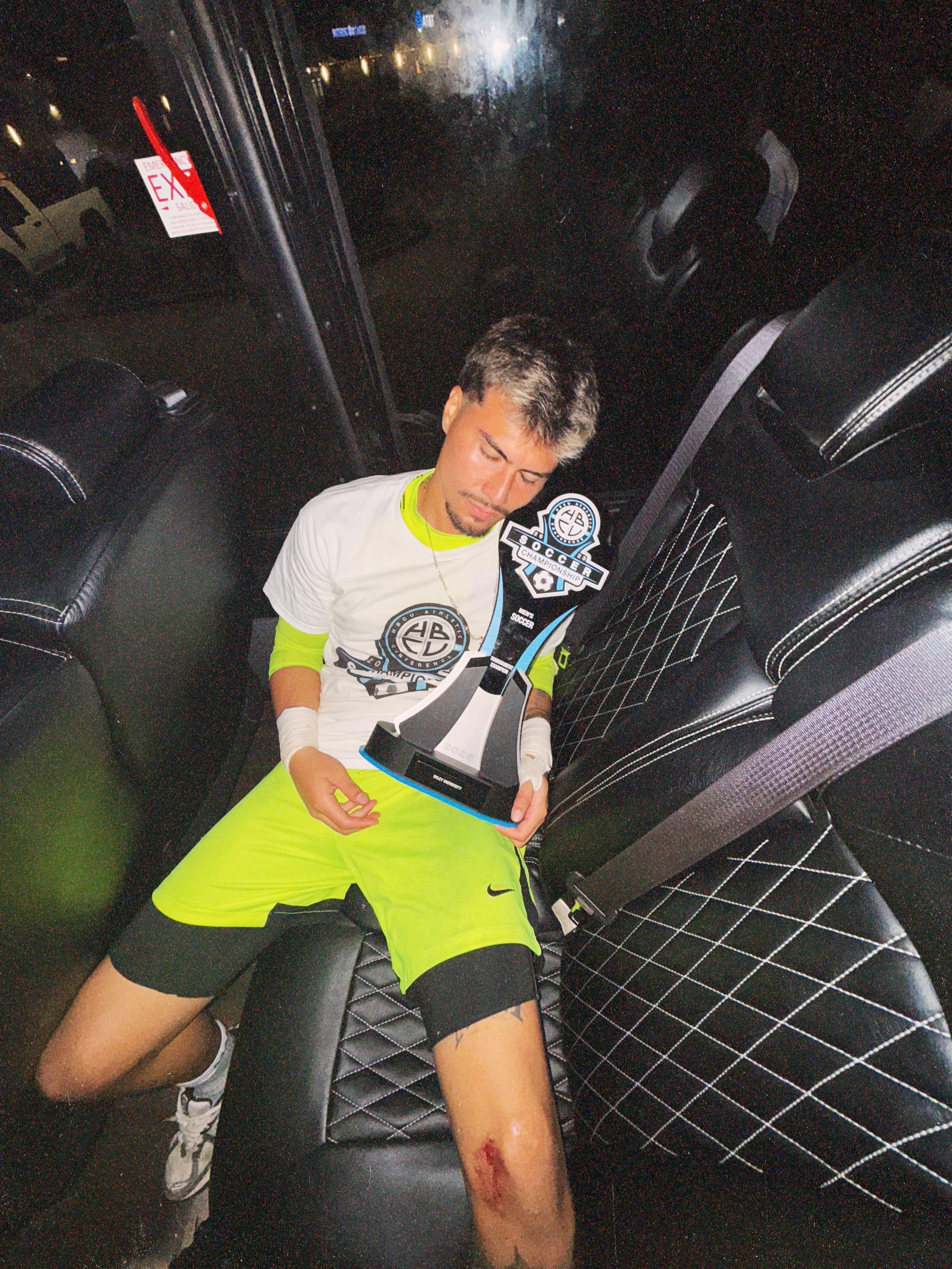 Kevin Nievas, goalkeeper at Wiley University