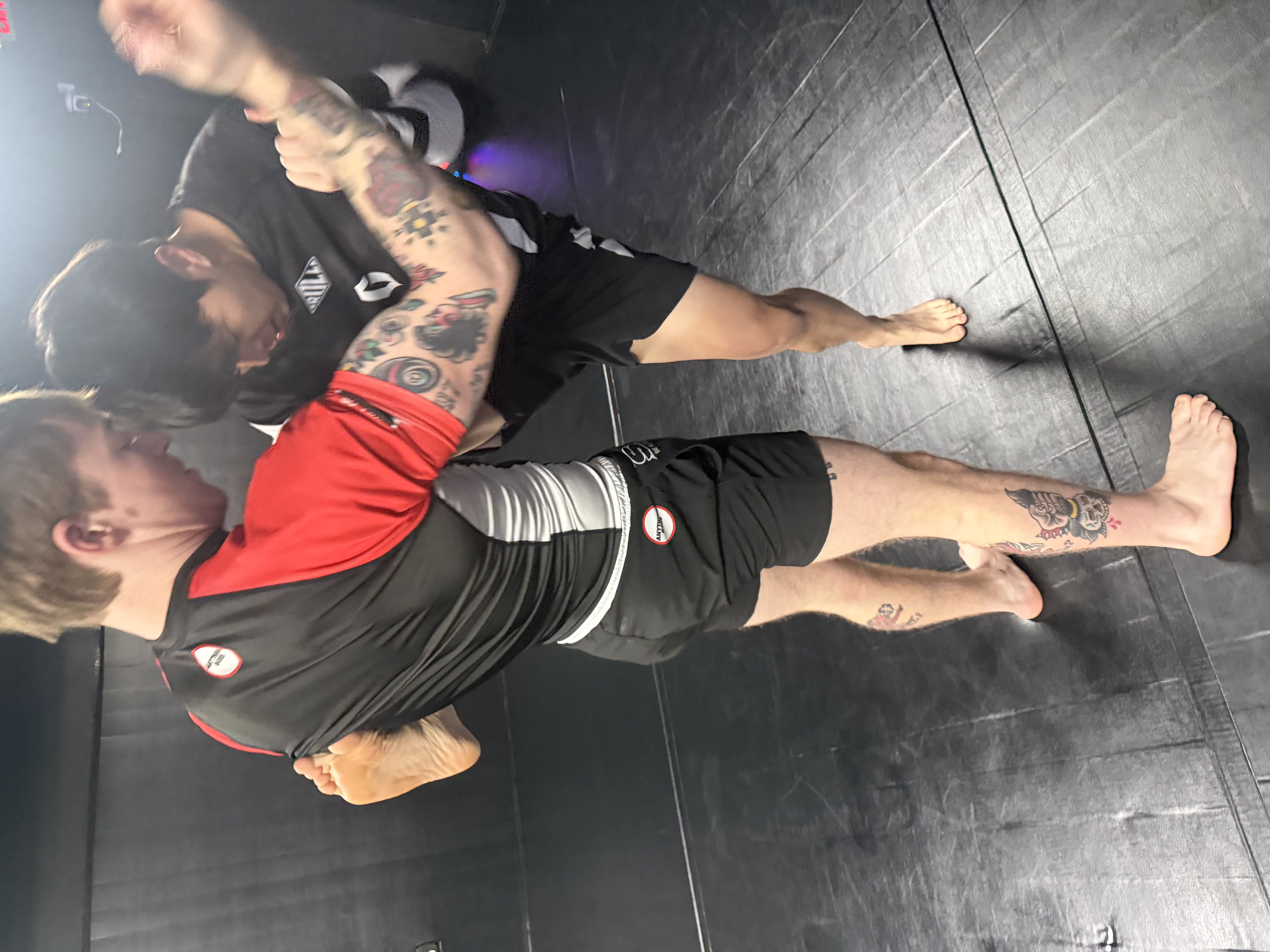 Partner drilling at Ann Arbor BJJ