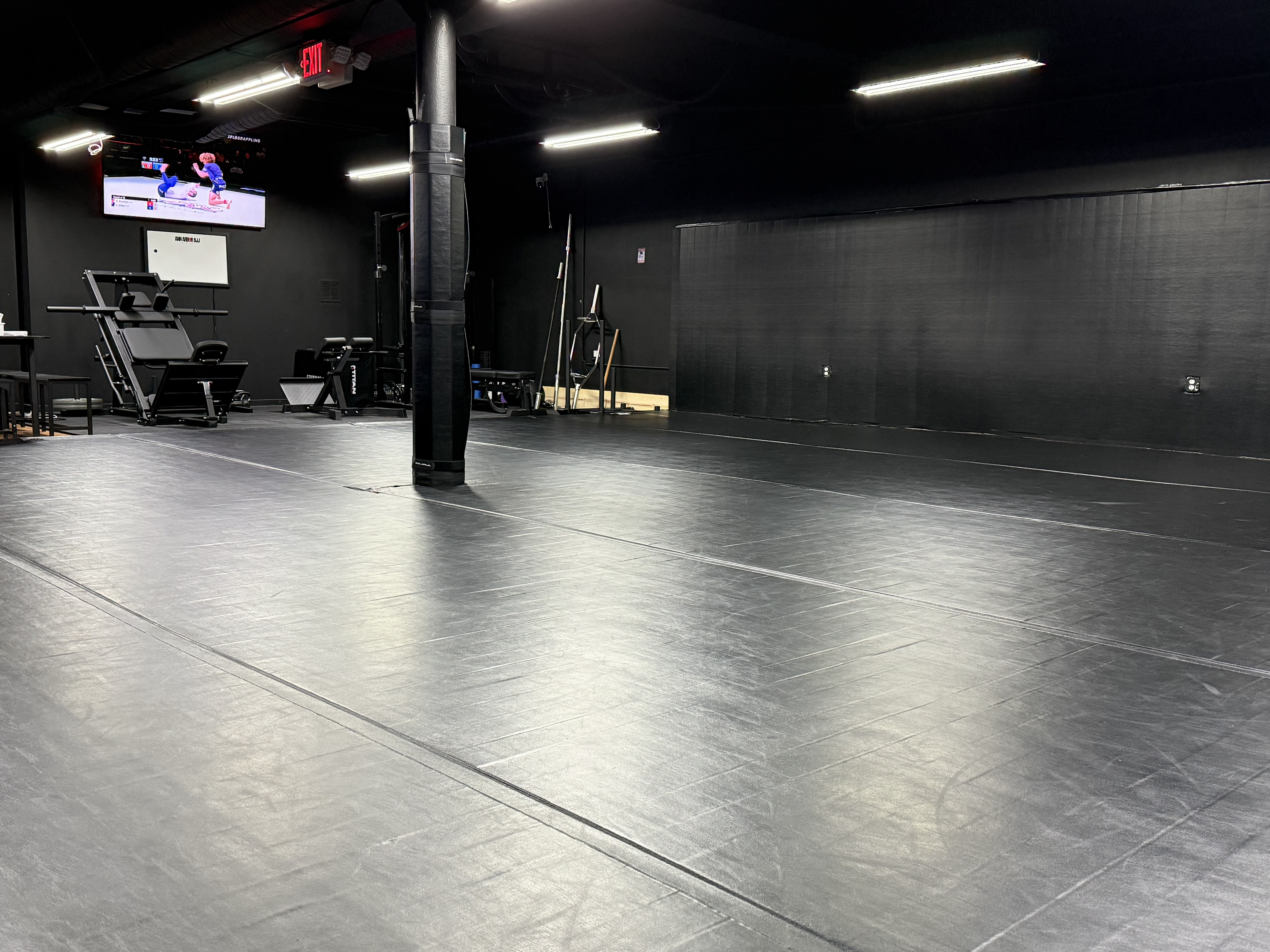 A truly clean and modern facility at Ann Arbor BJJ