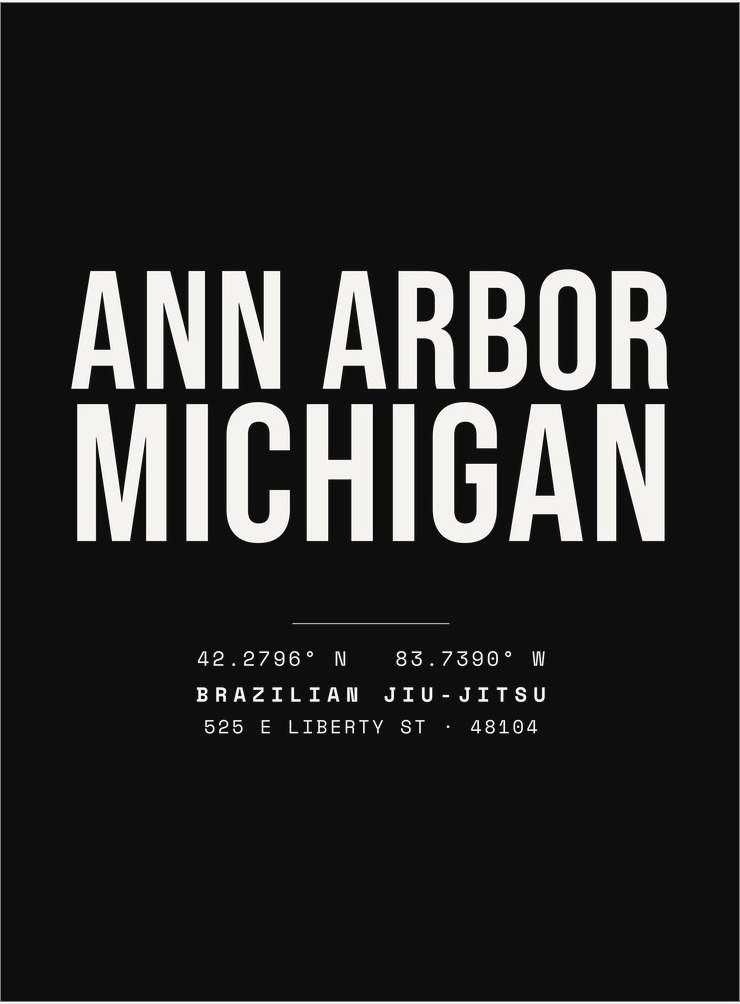 Ann Arbor Michigan design — dark colorway