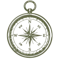 illustration of a compass