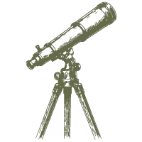 illustration of a telescope