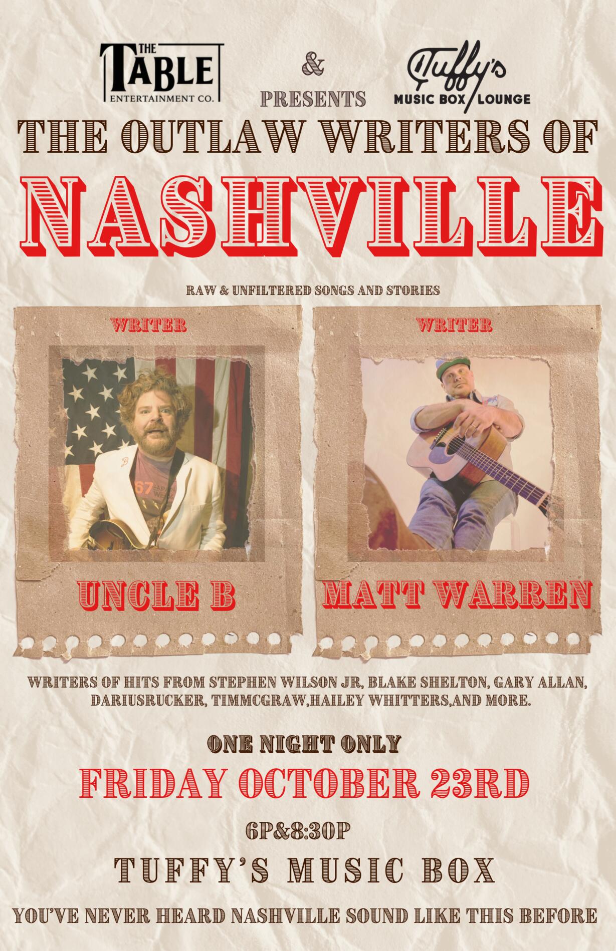 The Outlaw Writers of Nashville Show 2