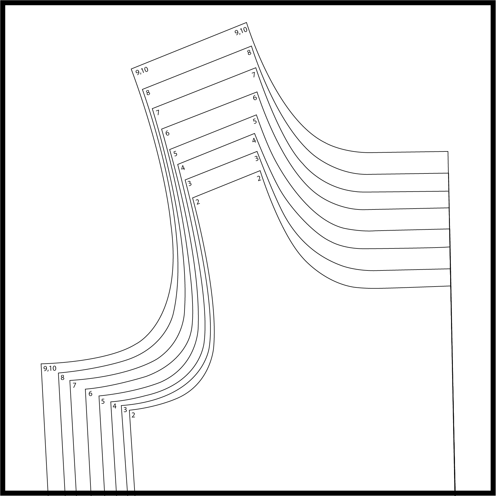 Sleeve cap with multi-size nesting