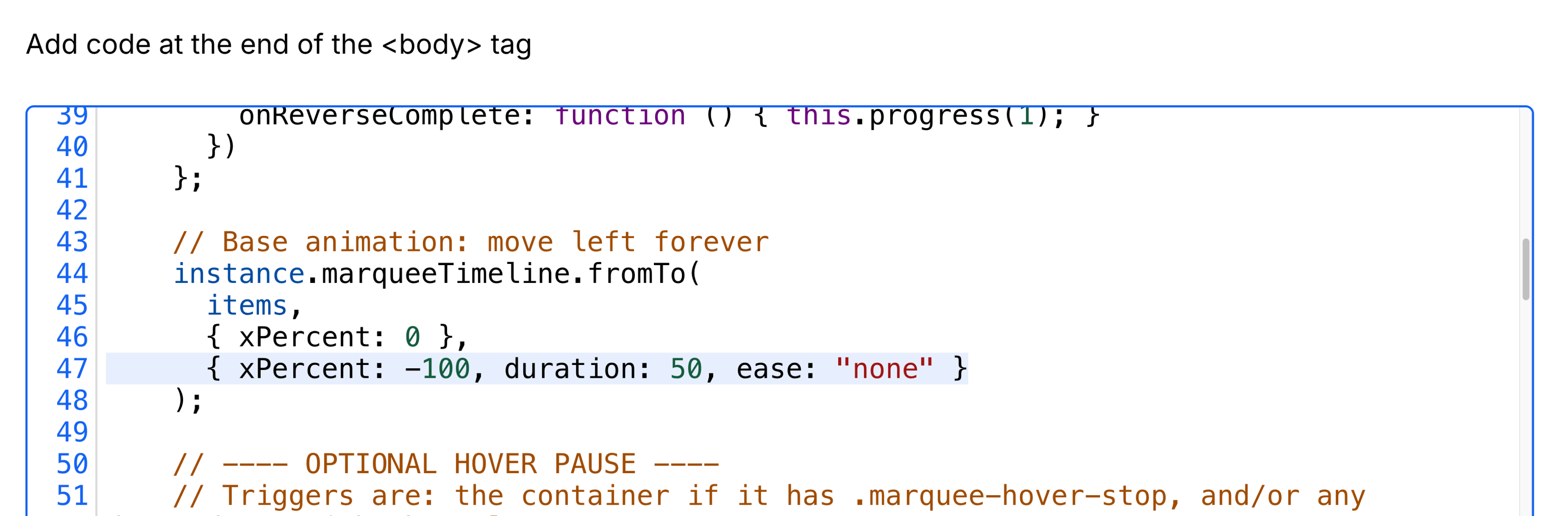 Marquee Duration - Quantum Webflow Template